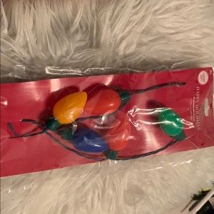 Christmas lights necklace